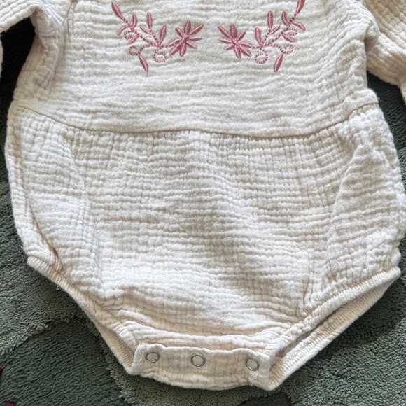 Pink Ruffled Baby One Piece - Picture 3 of 5